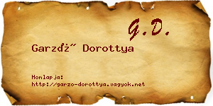 Garzó Dorottya névjegykártya