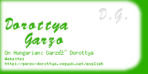 dorottya garzo business card